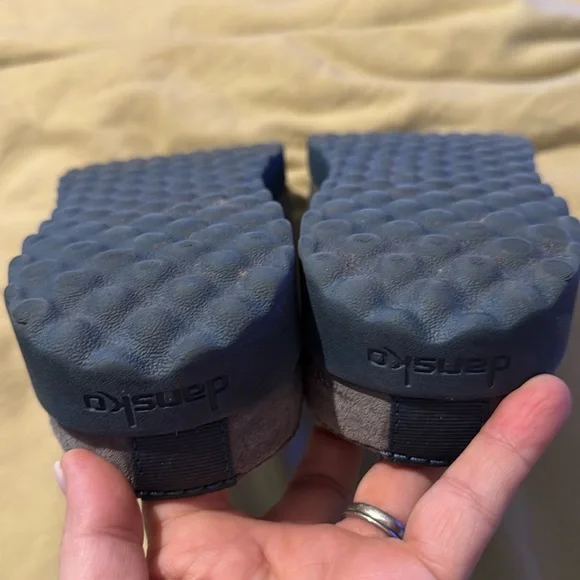 Dansko Lucie Wool Blend Slipper Outdoor Sole Arch Support Charcoal 38 6420207500 - Picture 5 of 7